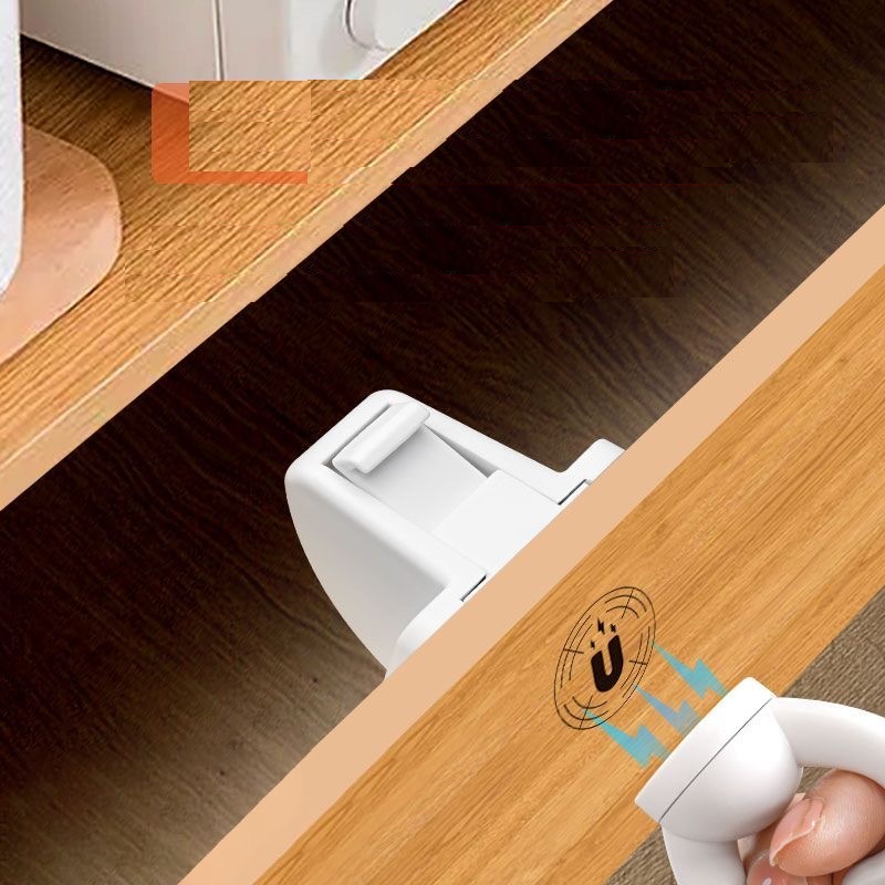 Baby Gate Stairs - Invisible Magnetic Cabinet Lock Child Baby