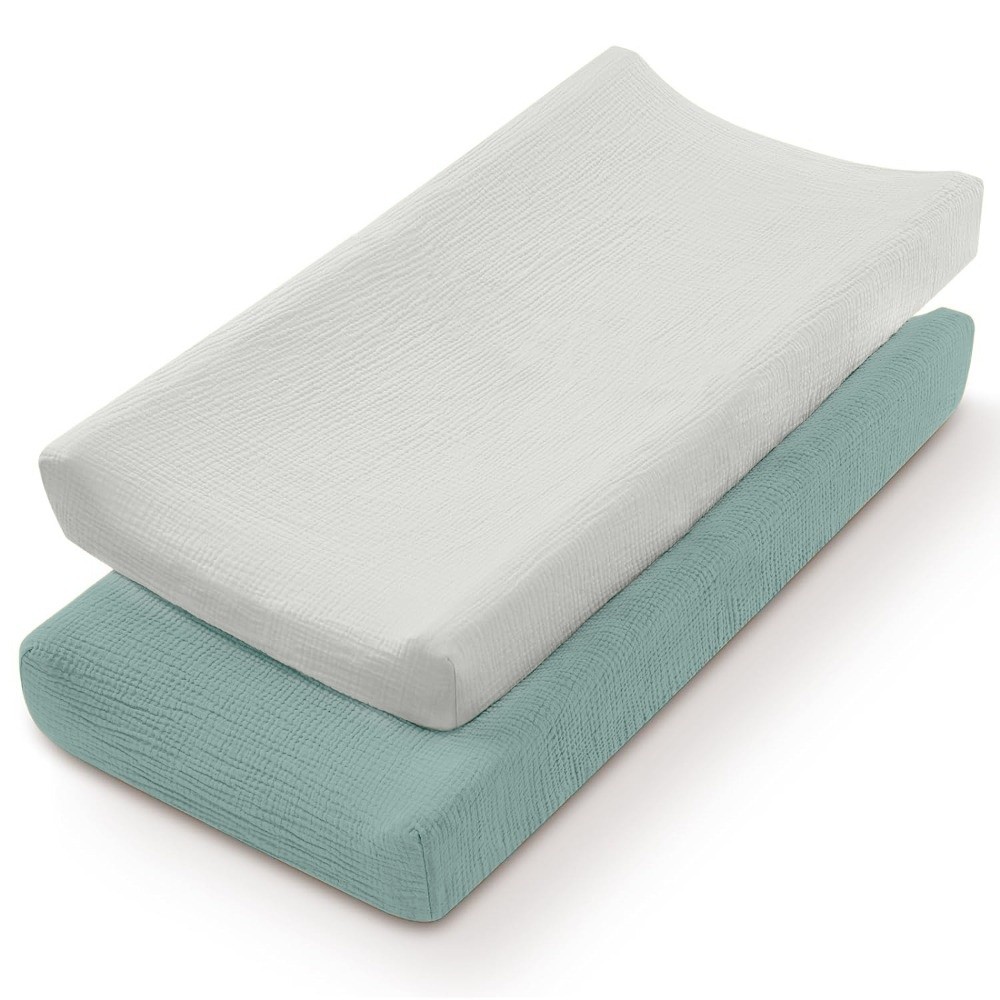 2PCS Breathable Cotton Diaper  - đánh giá và giá Diaper Changing Mat