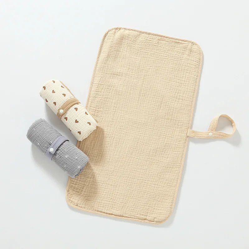 2-sided Newborn Soft Cotton Ga - đánh giá và giá Diaper Changing Mat
