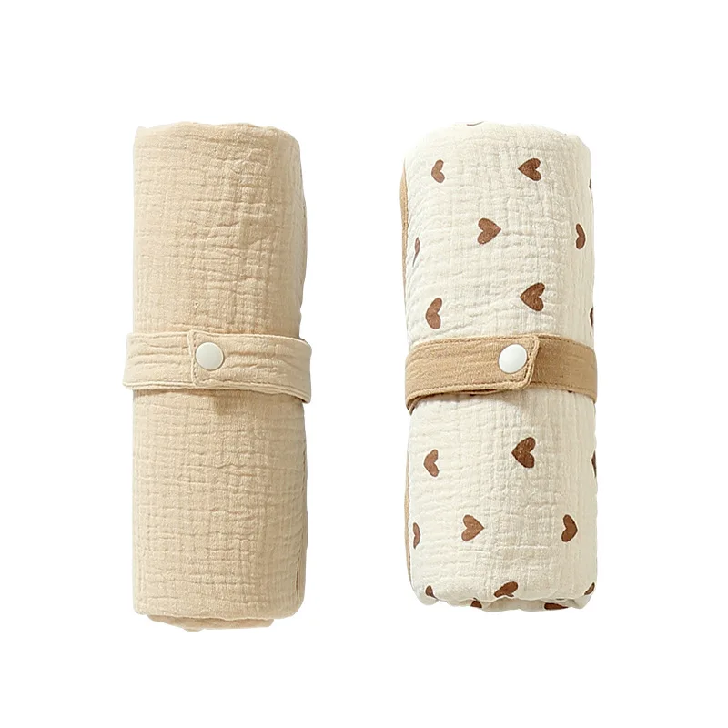 2-sided Newborn Soft Cotton Ga - đánh giá và giá Diaper Changing Mat